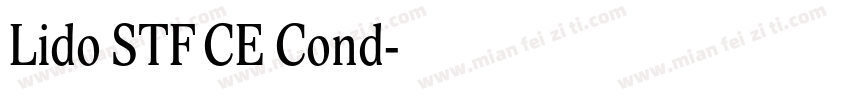 Lido STF CE Cond字体转换